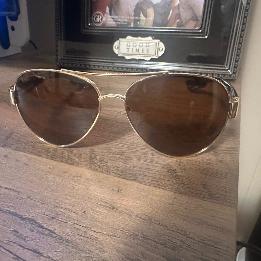 Costa Gold Frame Sunglasses with Brown Lenses